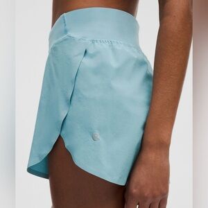 Lululemon Fast and Free High-Rise Shorts 3” Blue, size 2, like new!